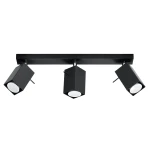 Lampa sufitowa MERIDA 3 czarna plafon SL.0101 SOLLUX LIGHTING