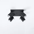 Lampa sufitowa MERIDA 4 czarna plafon SL.0102 SOLLUX LIGHTING