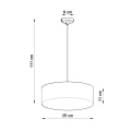 Lampa wisząca ARENA 35 biała zwis SL.0117 SOLLUX LIGHTING