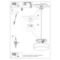 Lampa wisząca ARENA 45 czarna zwis SL.0118 SOLLUX LIGHTING