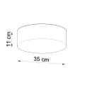 Lampa sufitowa ARENA 35 czarna plafon SL.0121 SOLLUX LIGHTING