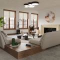 Lampa sufitowa ARENA 45 czarna plafon SL.0124 SOLLUX LIGHTING