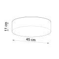 Lampa sufitowa ARENA 45 czarna plafon SL.0124 SOLLUX LIGHTING