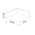 Lampa sufitowa HORUS 35 czarna plafon SL.0136 SOLLUX LIGHTING