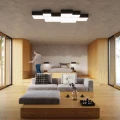 Lampa sufitowa HORUS 45 czarna plafon SL.0139 SOLLUX LIGHTING