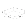 Lampa sufitowa HORUS 45 biała plafon SL.0141 SOLLUX LIGHTING