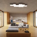 Lampa sufitowa HORUS 25 szara plafon SL.0143 SOLLUX LIGHTING