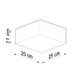 Lampa sufitowa HORUS 25 biała plafon SL.0144 SOLLUX LIGHTING