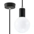 Lampa wisząca EDISON czarna zwis SL.0152 SOLLUX LIGHTING