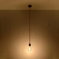 Lampa wisząca EDISON czarna zwis SL.0152 SOLLUX LIGHTING