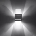 Lampa ścienna LORETO szara kinkiet SL.0202 SOLLUX LIGHTING