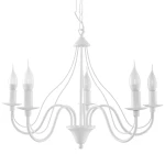 Lampa wisząca MINERWA 5 biała żyrandol SL.0214 SOLLUX LIGHTING