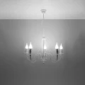 Lampa wisząca MINERWA 5 biała żyrandol SL.0214 SOLLUX LIGHTING