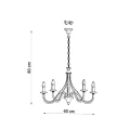 Lampa wisząca MINERWA 5 biała żyrandol SL.0214 SOLLUX LIGHTING