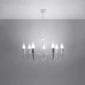 Lampa wisząca MINERWA 7 biała żyrandol SL.0215 SOLLUX LIGHTING