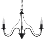 Lampa wisząca MINERWA 3 czarna żyrandol SL.0217 SOLLUX LIGHTING
