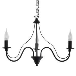 Lampa wisząca MINERWA 3 czarna żyrandol SL.0217 SOLLUX LIGHTING