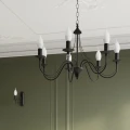 Lampa wisząca MINERWA 3 czarna żyrandol SL.0217 SOLLUX LIGHTING