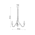 Lampa wisząca MINERWA 3 czarna żyrandol SL.0217 SOLLUX LIGHTING