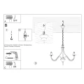 Lampa wisząca MINERWA 3 czarna żyrandol SL.0217 SOLLUX LIGHTING
