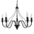 Lampa wisząca MINERWA 5 czarna żyrandol SL.0218 SOLLUX LIGHTING