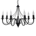 Lampa wisząca MINERWA 7 czarna żyrandol SL.0219 SOLLUX LIGHTING