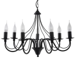 Lampa wisząca MINERWA 7 czarna żyrandol SL.0219 SOLLUX LIGHTING