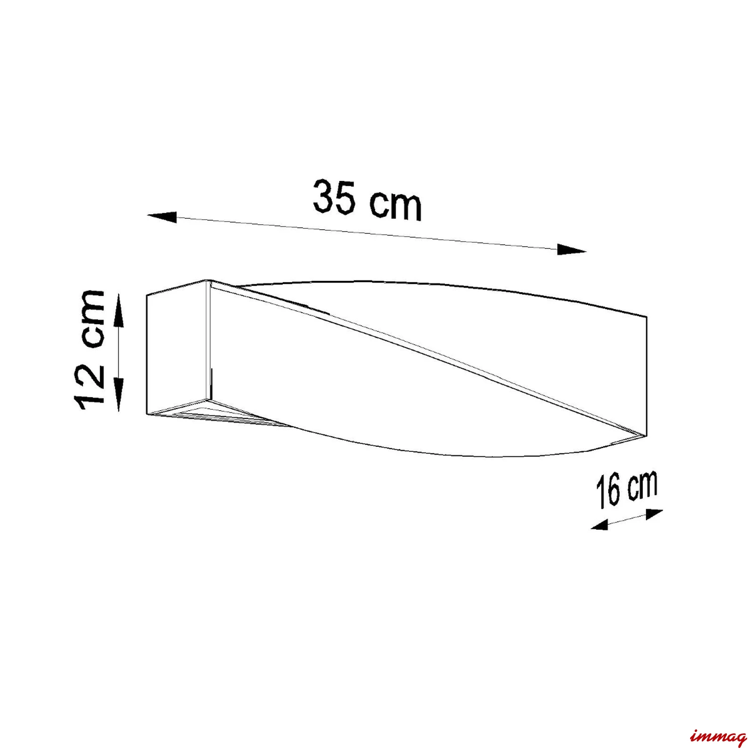 Lampa ścienna SIGMA MINI kinkiet ceramiczny SL.0229 SOLLUX LIGHTING - wymiary