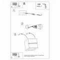 Lampa ścienna LEO LINE kinkiet ceramiczny SL.0230 SOLLUX LIGHTING