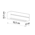 Lampa ścienna VEGA LINE kinkiet ceramiczny SL.0231 SOLLUX LIGHTING