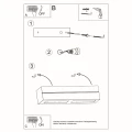 Lampa ścienna VEGA LINE kinkiet ceramiczny SL.0231 SOLLUX LIGHTING