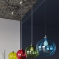 Lampa wisząca BALL czerwona zwis SL.0253 SOLLUX LIGHTING