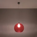Lampa wisząca BALL czerwona zwis SL.0253 SOLLUX LIGHTING