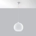 Lampa wisząca BALL biała zwis SL.0256 SOLLUX LIGHTING
