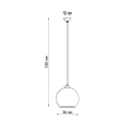Lampa wisząca BALL biała zwis SL.0256 SOLLUX LIGHTING