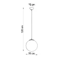Lampa wisząca UGO 30 chrom zwis SL.0264 SOLLUX LIGHTING