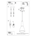 Lampa wisząca EMPOLI zwis SL.0280 SOLLUX LIGHTING