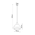 Lampa wisząca DAMASO zwis SL.0281 SOLLUX LIGHTING