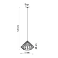 Lampa wisząca UMBERTO biała zwis SL.0293 SOLLUX LIGHTING