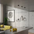 Lampa wisząca UMBERTO czarna zwis SL.0294 SOLLUX LIGHTING