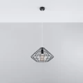 Lampa wisząca UMBERTO czarna zwis SL.0294 SOLLUX LIGHTING