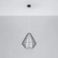Lampa wisząca DEMI czarna zwis SL.0298 SOLLUX LIGHTING