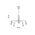 Lampa wisząca DUOMO 5 żyrandol SL.0304 SOLLUX LIGHTING
