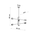 Lampa wisząca DUOMO 6 żyrandol SL.0305 SOLLUX LIGHTING