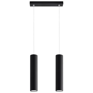 Lampa wisząca LAGOS 2 czarna zwis SL.0328 SOLLUX LIGHTING