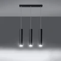 Lampa wisząca LAGOS 3L czarna zwis SL.0329 SOLLUX LIGHTING