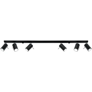 Lampa sufitowa RING 6L czarna plafon SL.0334 SOLLUX LIGHTING