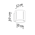 Lampa ścienna INEZ biała kinkiet SL.0352 SOLLUX LIGHTING