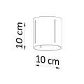 Lampa sufitowa INEZ czarna plafon SL.0356 SOLLUX LIGHTING