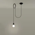 Lampa wisząca EDISON 1 LONG czarna zwis SL.0369 SOLLUX LIGHTING